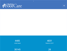 Tablet Screenshot of bayareafootcare.com